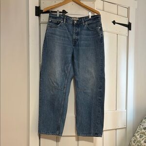 Madewell Darted Barrel Jeans 28 EUC